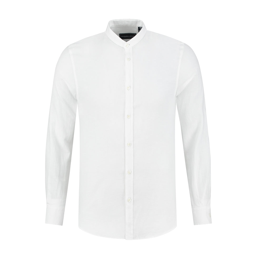 Korean collar linen White
